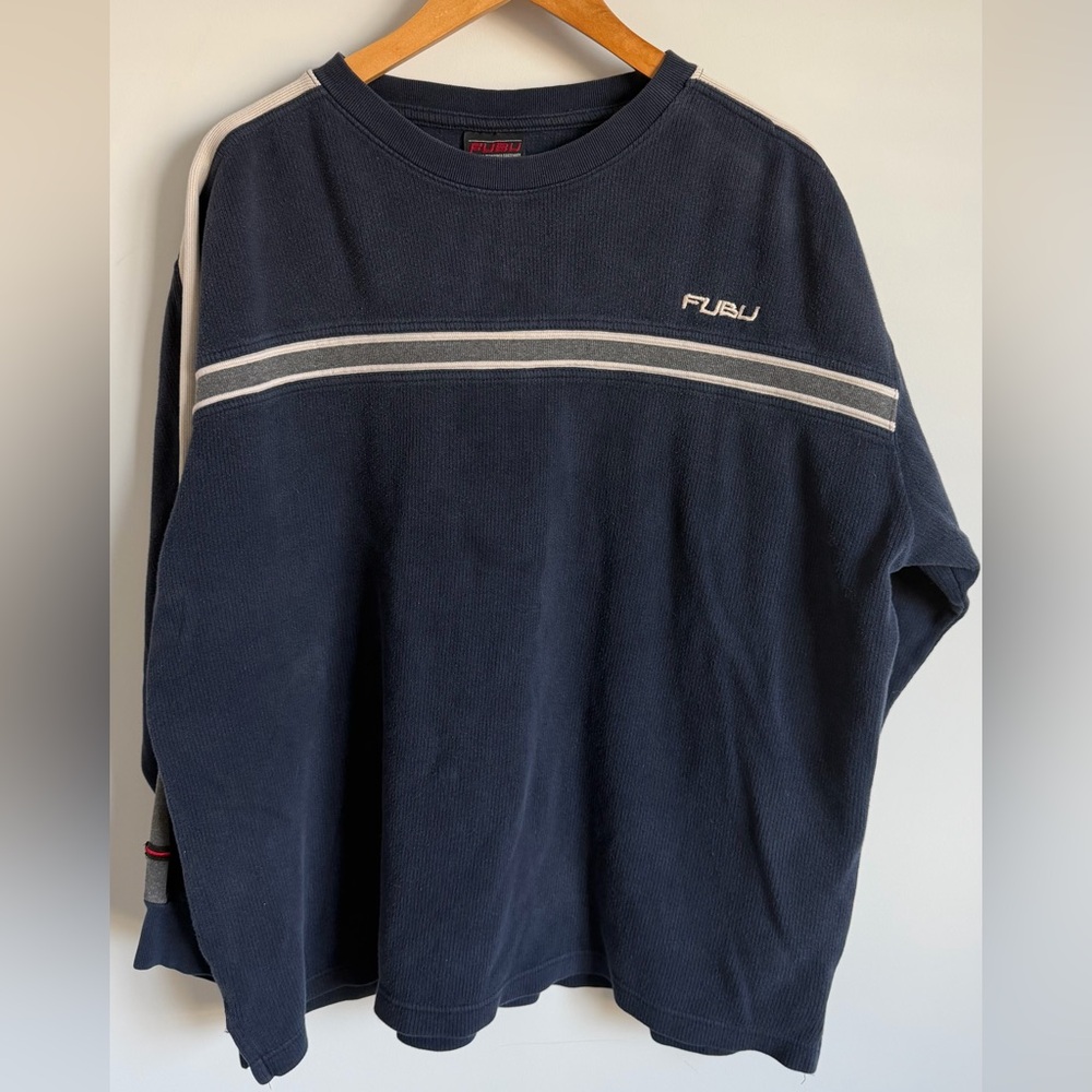 Vintage FUBU Y2K Crewneck Sweatshirt L